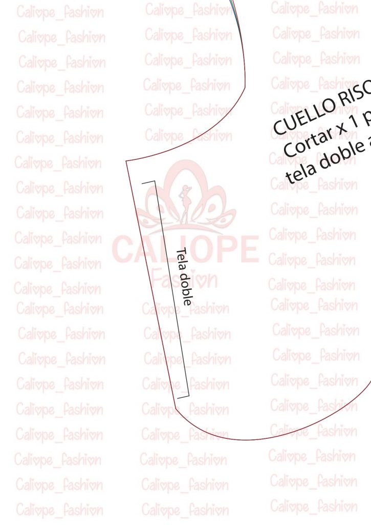 4 ideias fáceis de gola removível com retalhos de tecido - molde parte 5