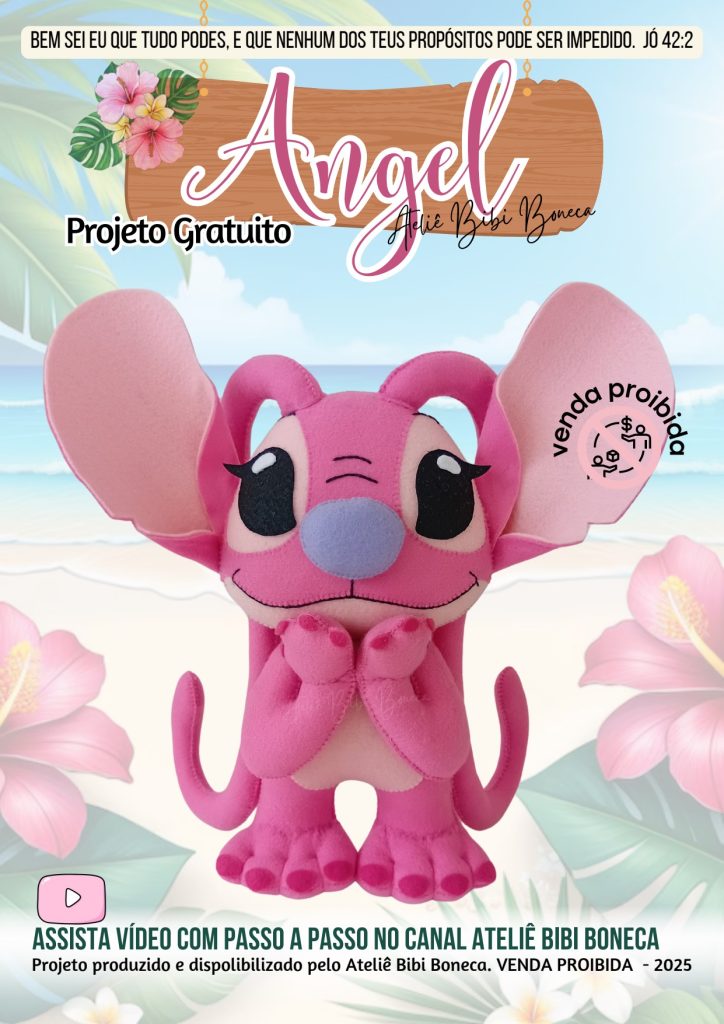 Angel (Lilo e Stitch) de feltro - molde parte 1
