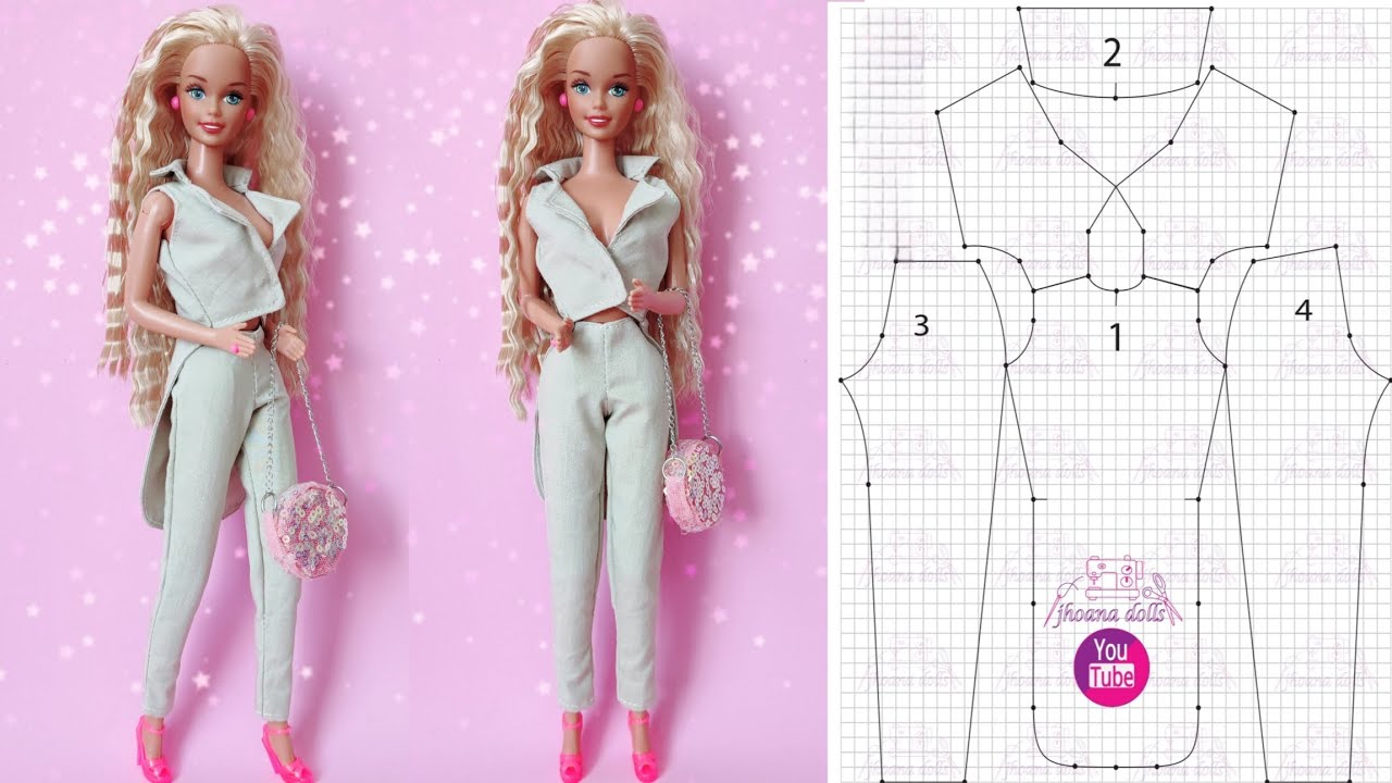Blusa e calça para Barbie antiga modelo 136