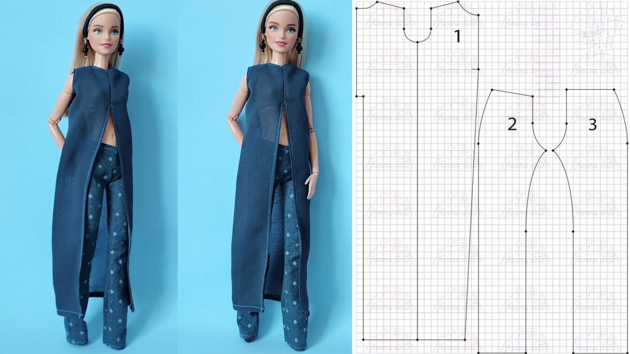 Blusão e calça para Barbie