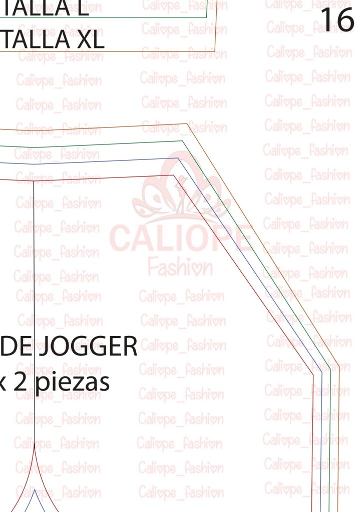Calça jogger fácil parte 2 – clássica e oversized - molde parte 18