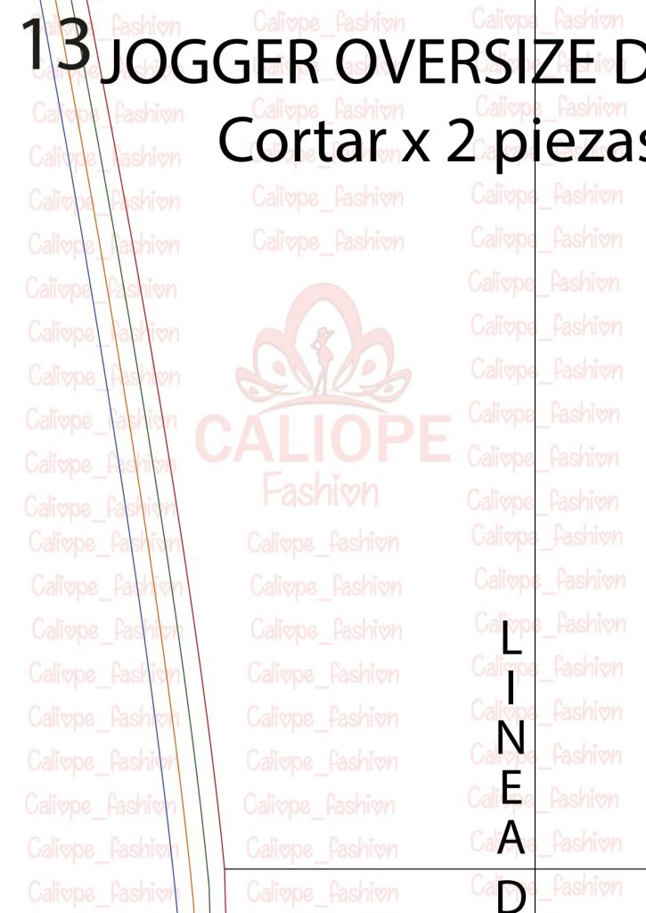 Calça jogger fácil parte 2 – clássica e oversized - molde parte 37