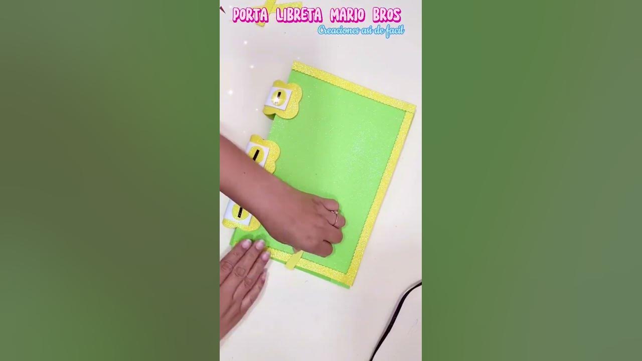 Capa de caderno do Mario Bros fácil e econômica