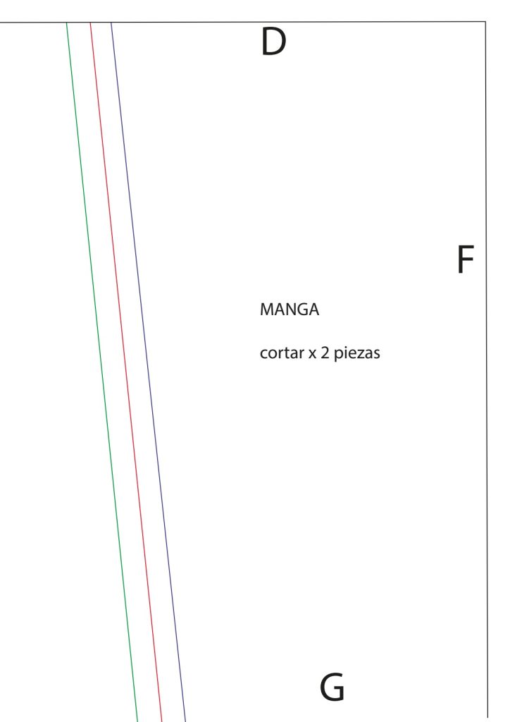 Como fazer blusa rabo de pato com manga - molde parte 9
