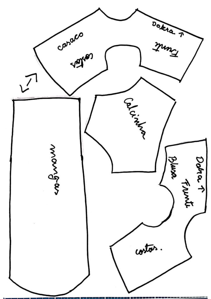 Como fazer caixinha de presente para decoração ou acessório de boneca de pano - molde parte 3