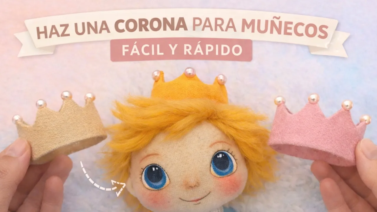 Como fazer coroa para bonecos de forma fácil e rápida
