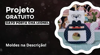 Como fazer gato porta-chá de feltro