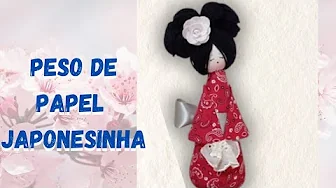 Como fazer peso de papel de boneca de pano japonesa