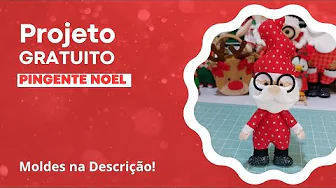 Como fazer pingente de Papai Noel