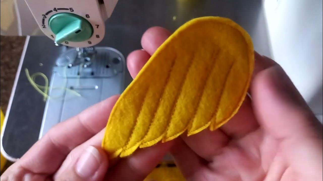 Como passar os passarinhos de feltro na máquina