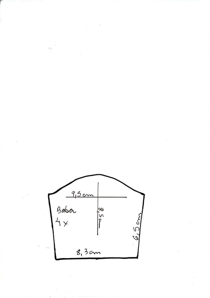 Minibolsa delicada para bonecas ou lembrancinhas - molde parte 1