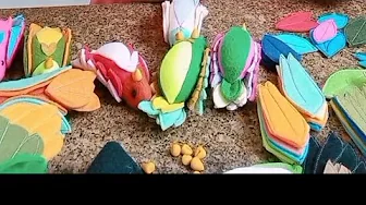 Passarinho Thuthuquinho de feltro
