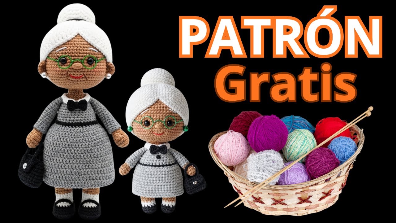 Vovó Margarida de amigurumi